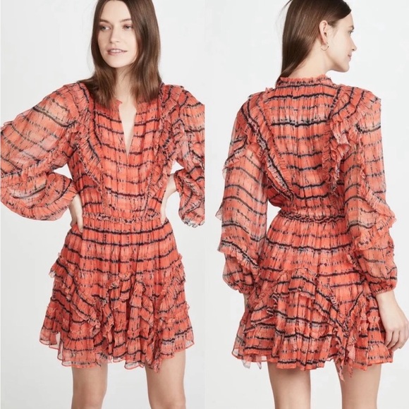 Ulla Johnson Aberdeen Silk Mini Dress Size 6 EUC - Picture 2 of 11